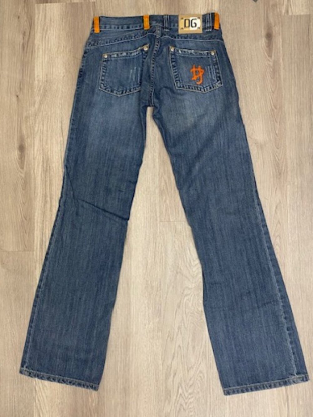 Dolce & Gabbana Low Rise Boot Cut Jeans Y2K Blue denim 30 Long